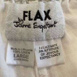 Flax linen white pants